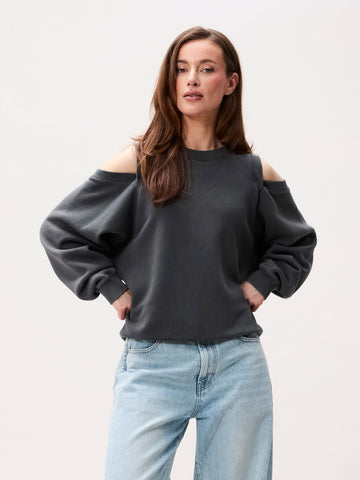 Sweater with cut out - Carbon