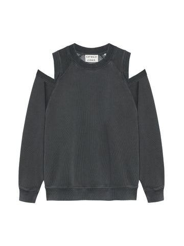 Sweater with cut out - Carbon