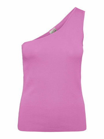 Yasmilla one shoulder knit top s. - fuchsia pink