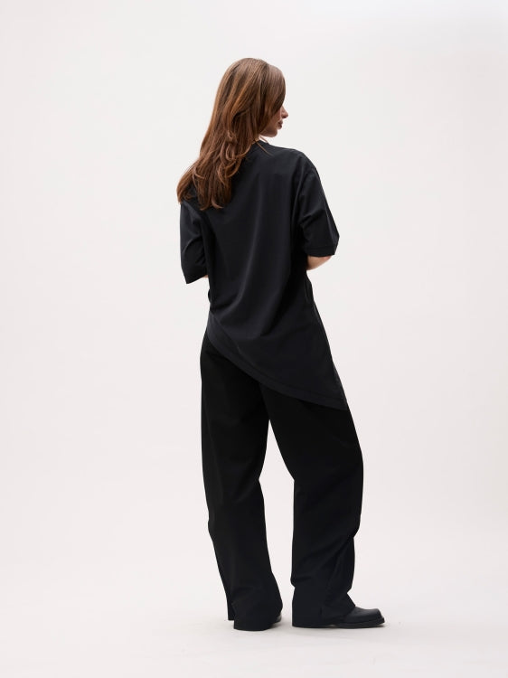 Asymmetric Tshirt - Black