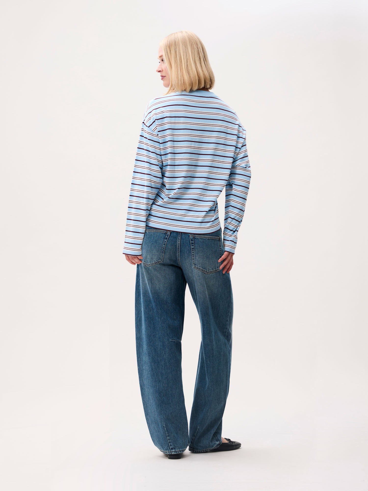 Striped long sleeve - blue