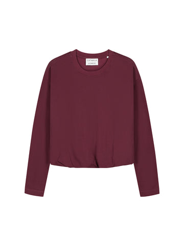 Tuck in long sleeve - merlot