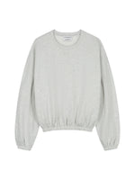 Oversized Graphic sweater - ligt grey melange