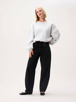 Oversized Graphic sweater - ligt grey melange
