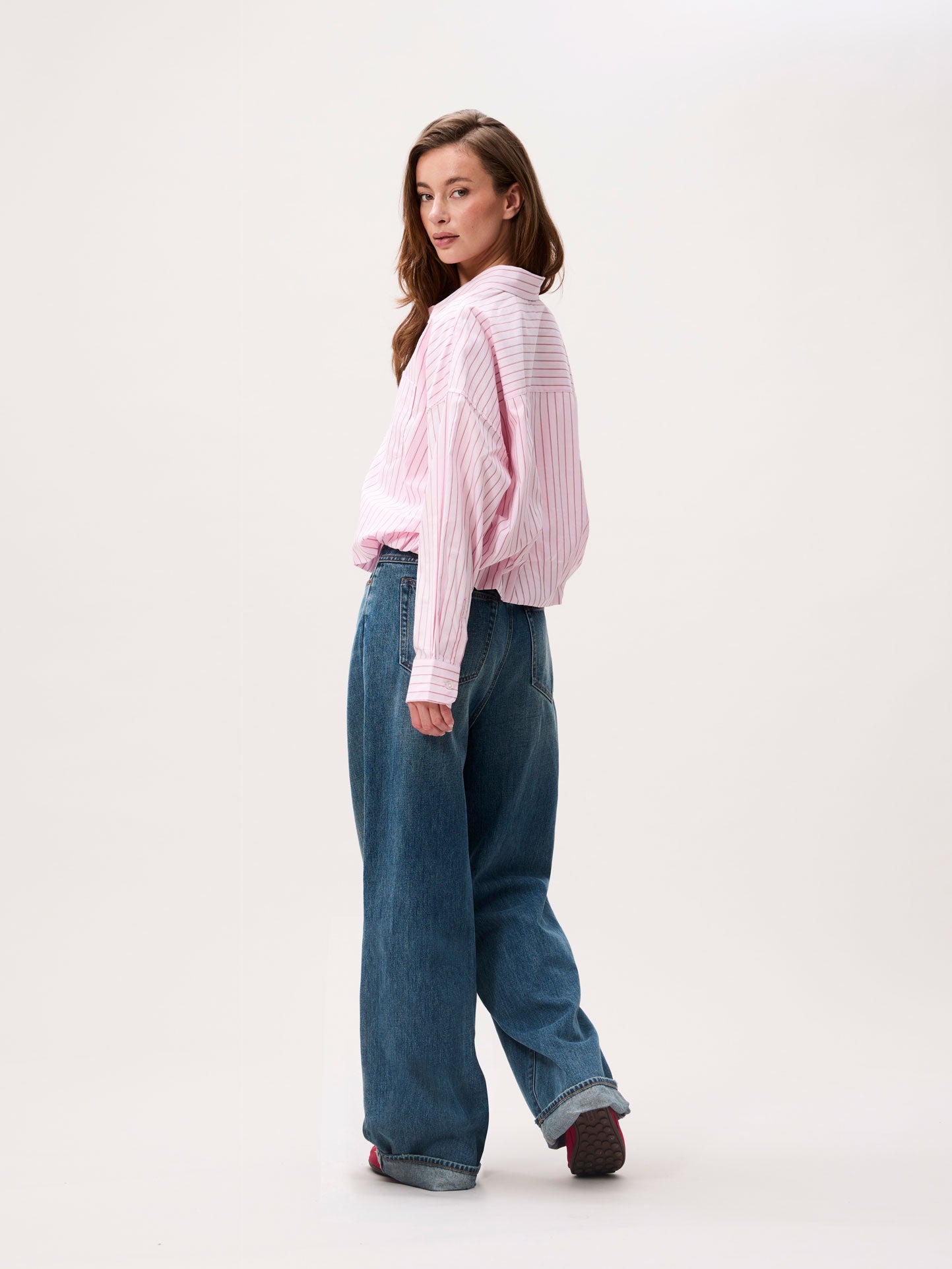 Tuck in blouse - pink