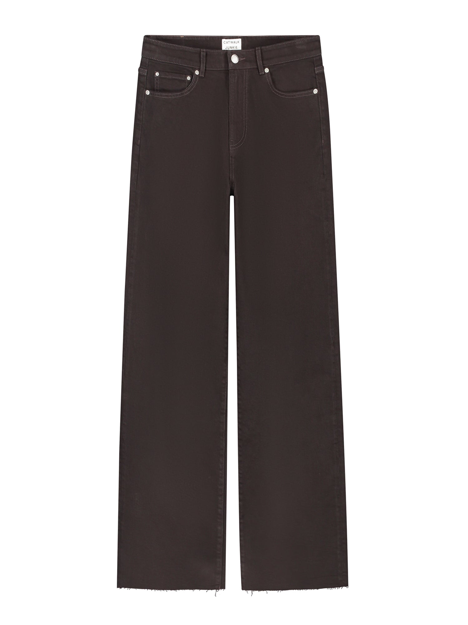 Loose fit jeans - dark cacao
