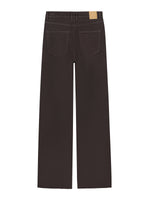Loose fit jeans - dark cacao