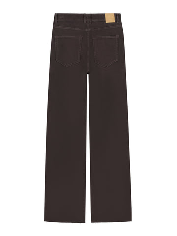 Loose fit jeans - dark cacao