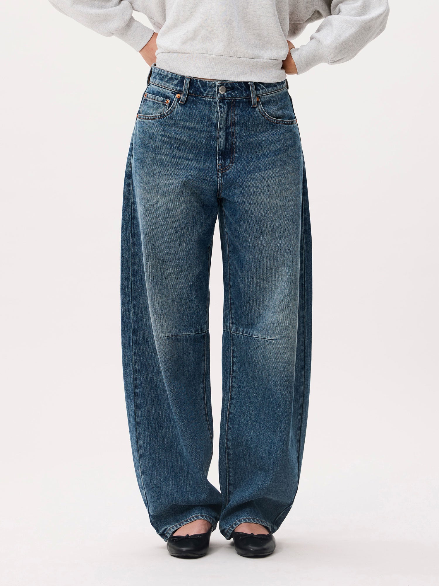 Bold barrel fit jeans - medium blue