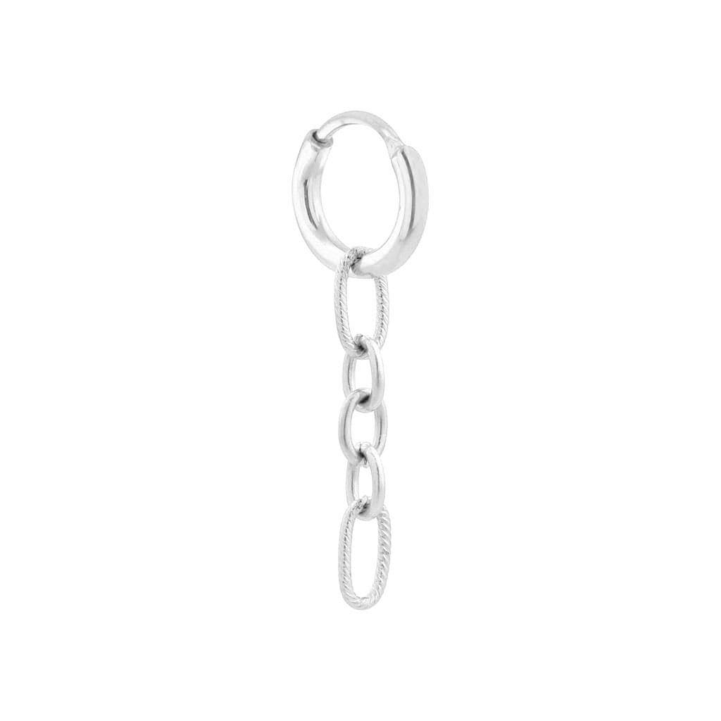 Single sisi hoop silver
