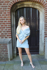 Knitted wrap dress SANNE