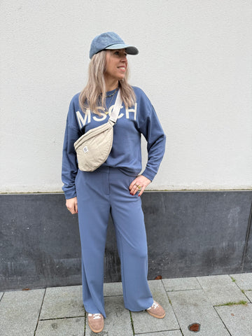 MschMacy Michelle hw wide pants regular - vintage indigo