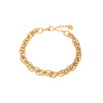 Twisted stripes bracelet gold