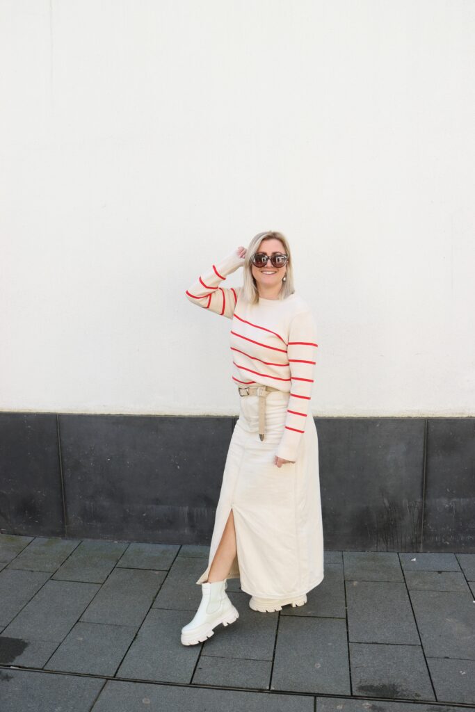 Mschphelina ida hw denim skirt - oatmeal