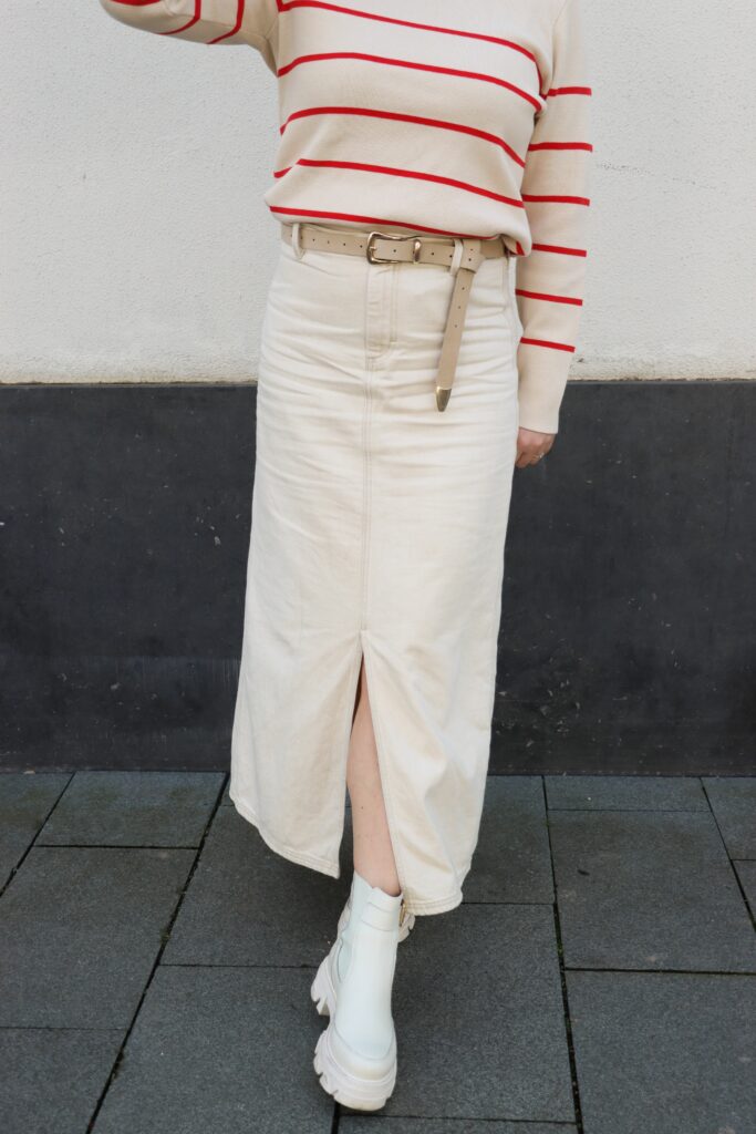 Mschphelina ida hw denim skirt - oatmeal