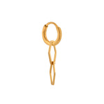 Single wobbly hoop gold