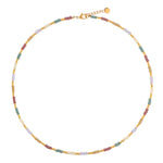 Arabian rainbow choker gold