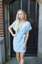 Knitted wrap dress SANNE