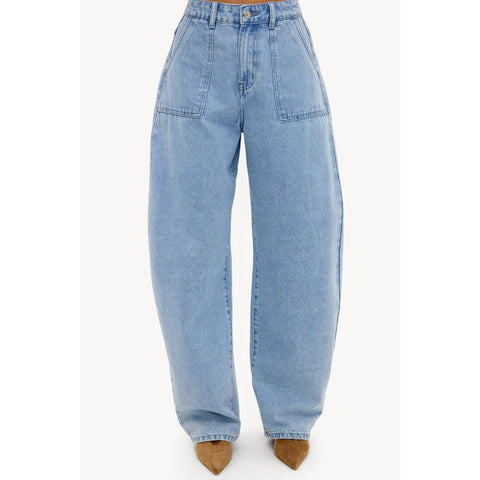 SUN-KISSED SEASON - Light blue balloon jeans
