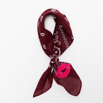Fay Bandana Paisly Kusmond - bordeax rood