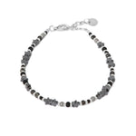 Black star bracelet silver