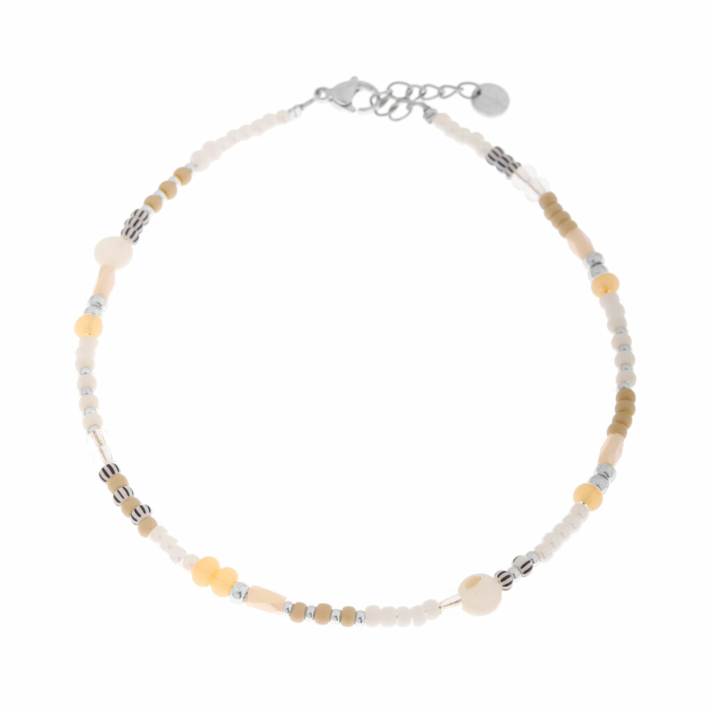 Sand sparkle anklet silver