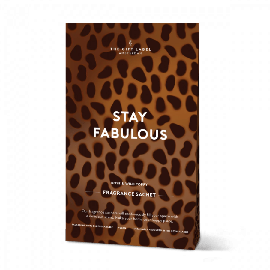 Scented sachet - Stay fabulous - Rose & wild poppy