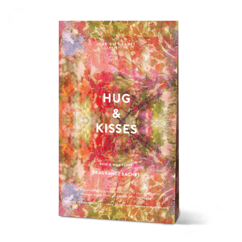 Scented sachet - Hugs & kisses - Rose & wild poppy