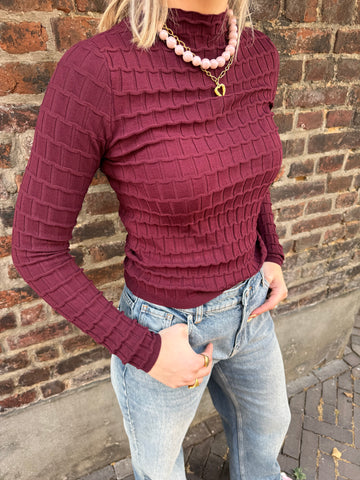Yastrixo ls knit pullover - Port royale
