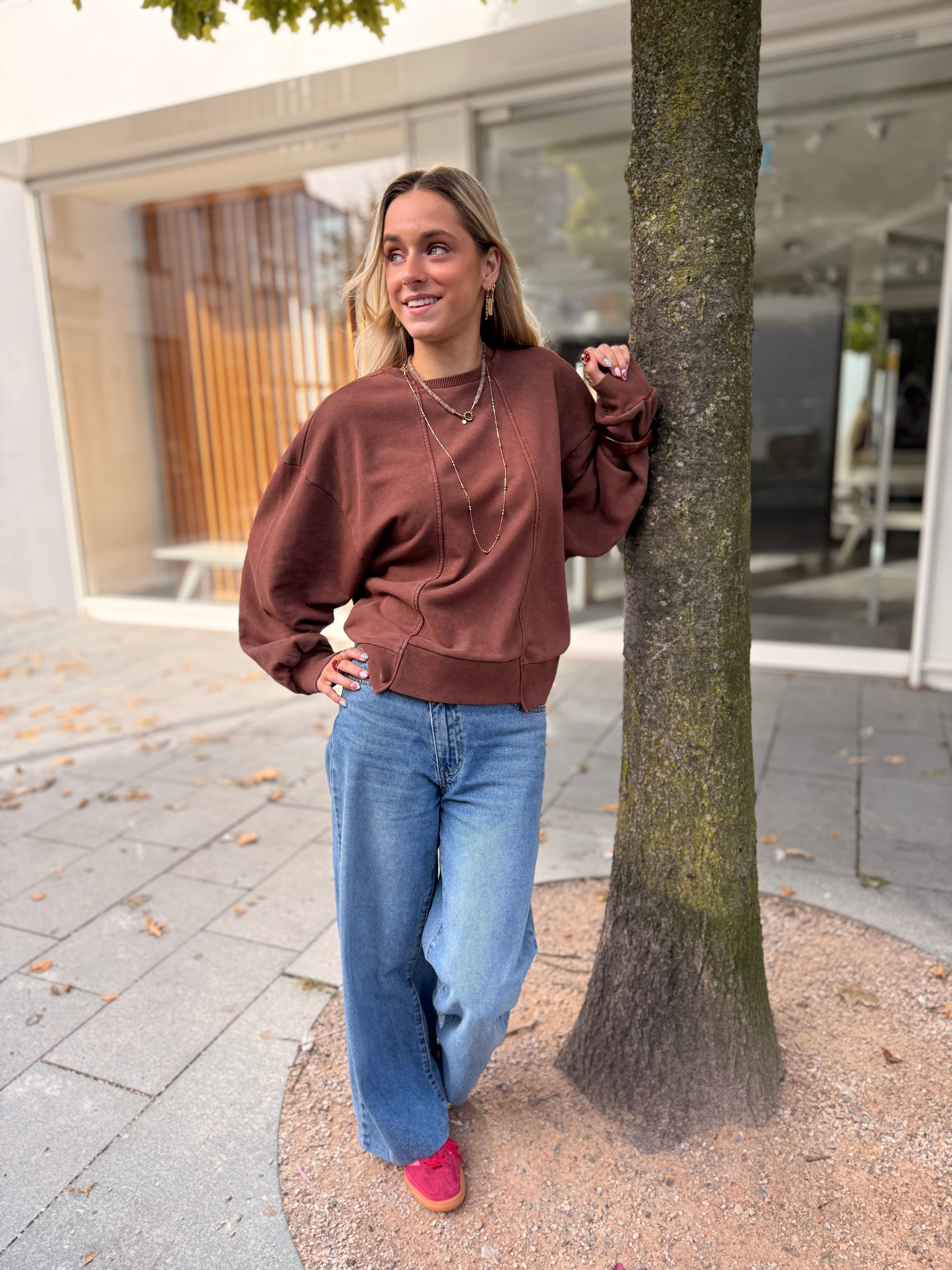 Sweater Senna - Choc brown