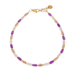 Terra purple anklet gold
