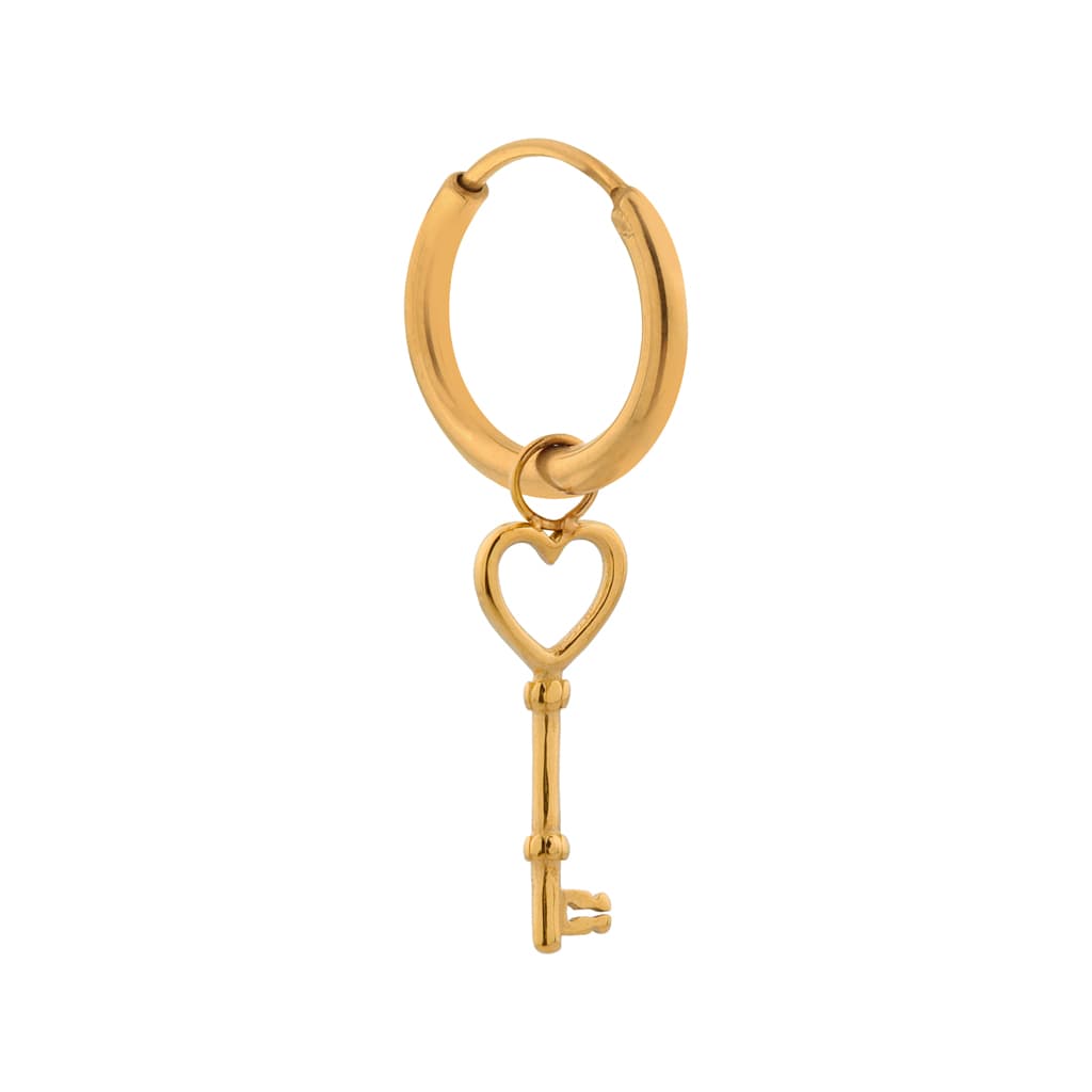 Single kikey hoop gold