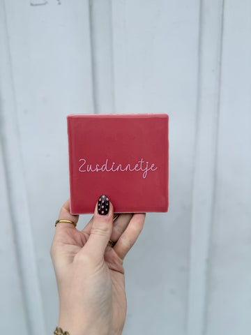 Tegel - Zusdinnetje - roze