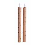 LED pillar kaars hearts sand