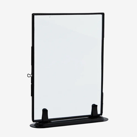 Standing photo frame - black - 13 x 18 cm