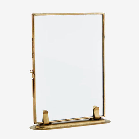 Standing photo frame - ant.brass - 13 x 18 cm