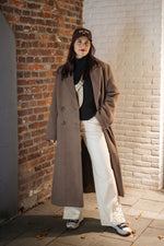 Yasfuri ls long coat - sepia tint
