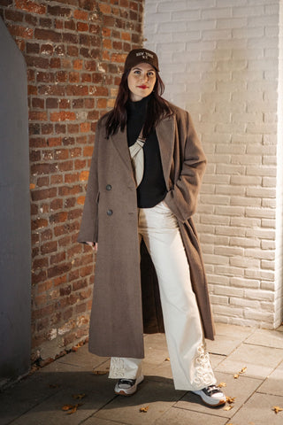 Yasfuri ls long coat - sepia tint