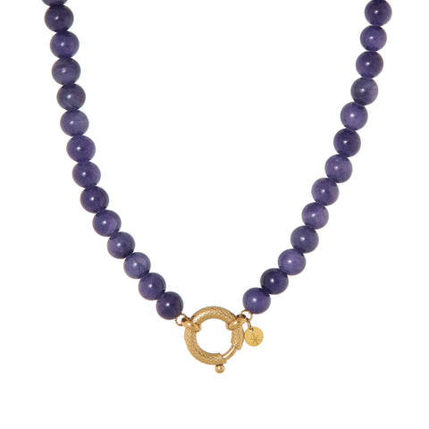Indigo snake necklace gold
