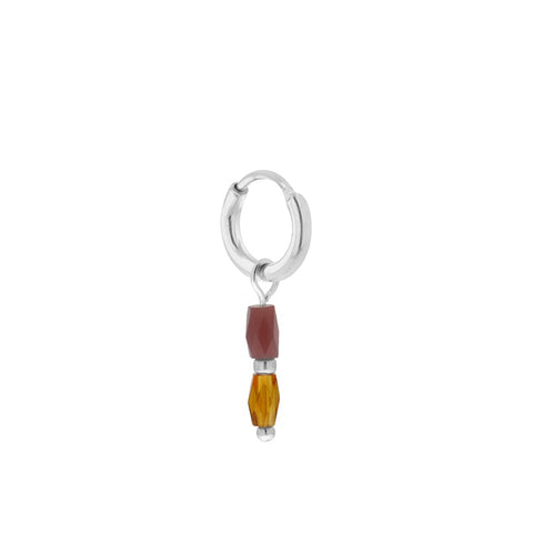 Single terra 2.0 hoop silver