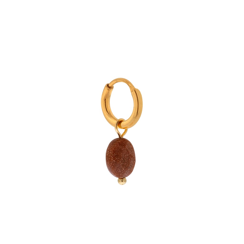 Single shiny brown gold