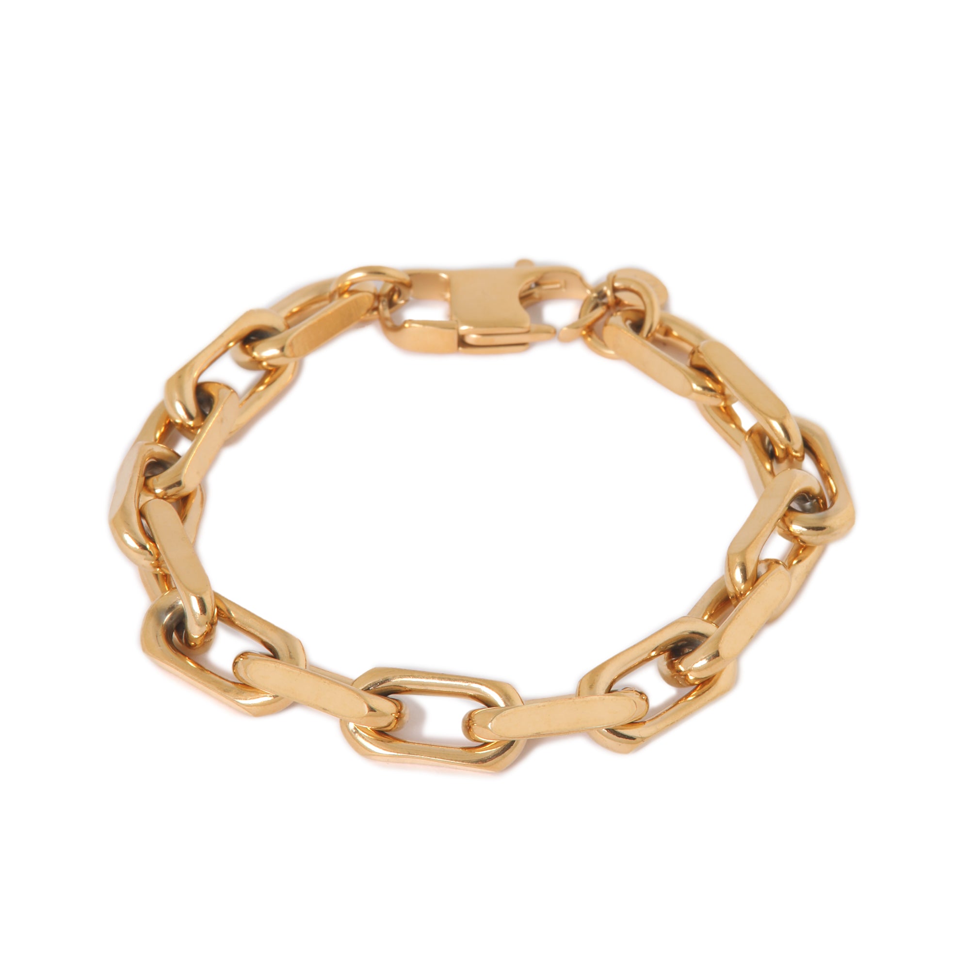 Bold chain bracelet gold