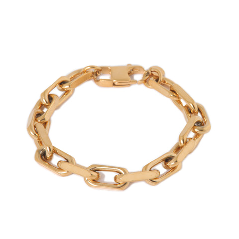 Bold chain bracelet gold
