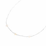 White clover necklace silver