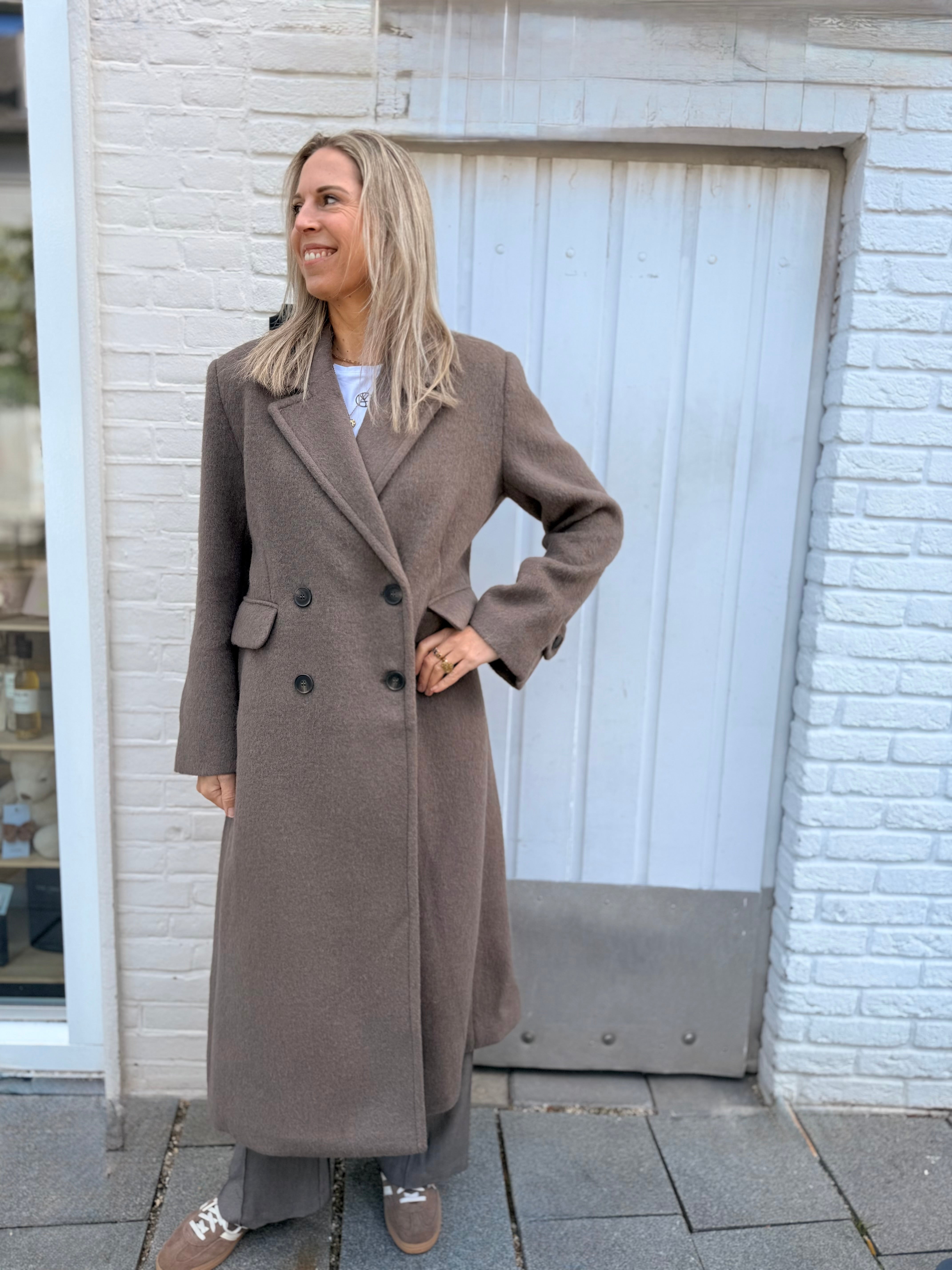 Yasfuri ls long coat - sepia tint