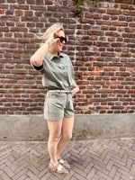 Denim Blouse Studs DIDI - Mid Grey
