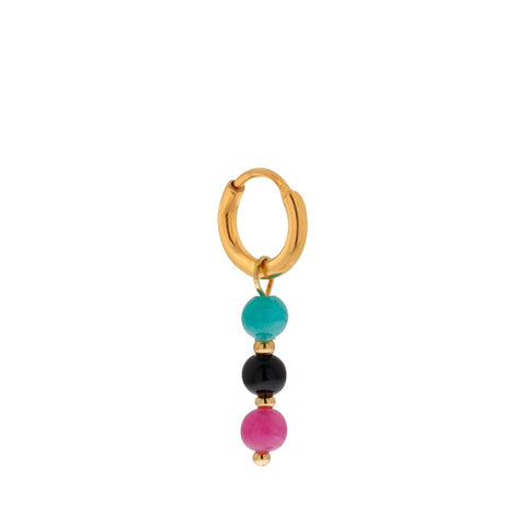 Single round color hoop gold