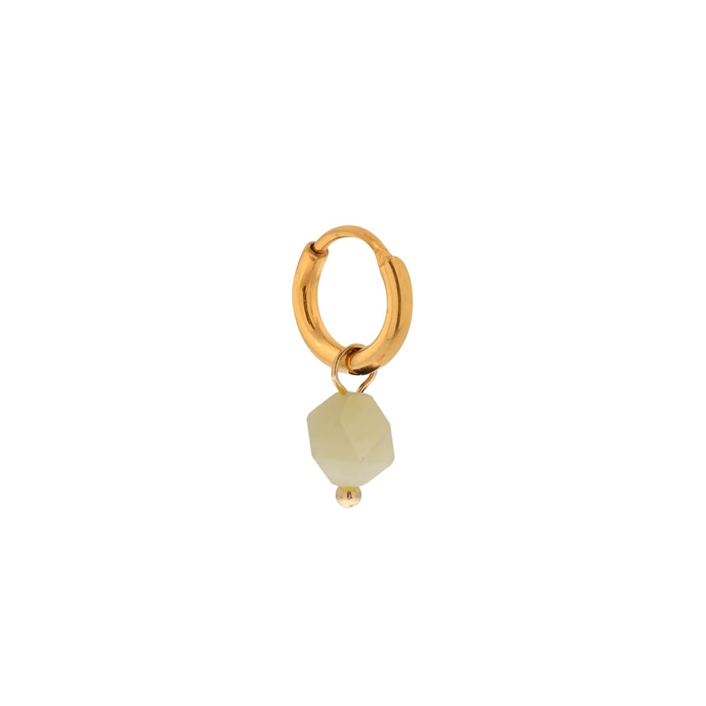 Single citron hoop gold