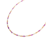 Terra purple necklace gold