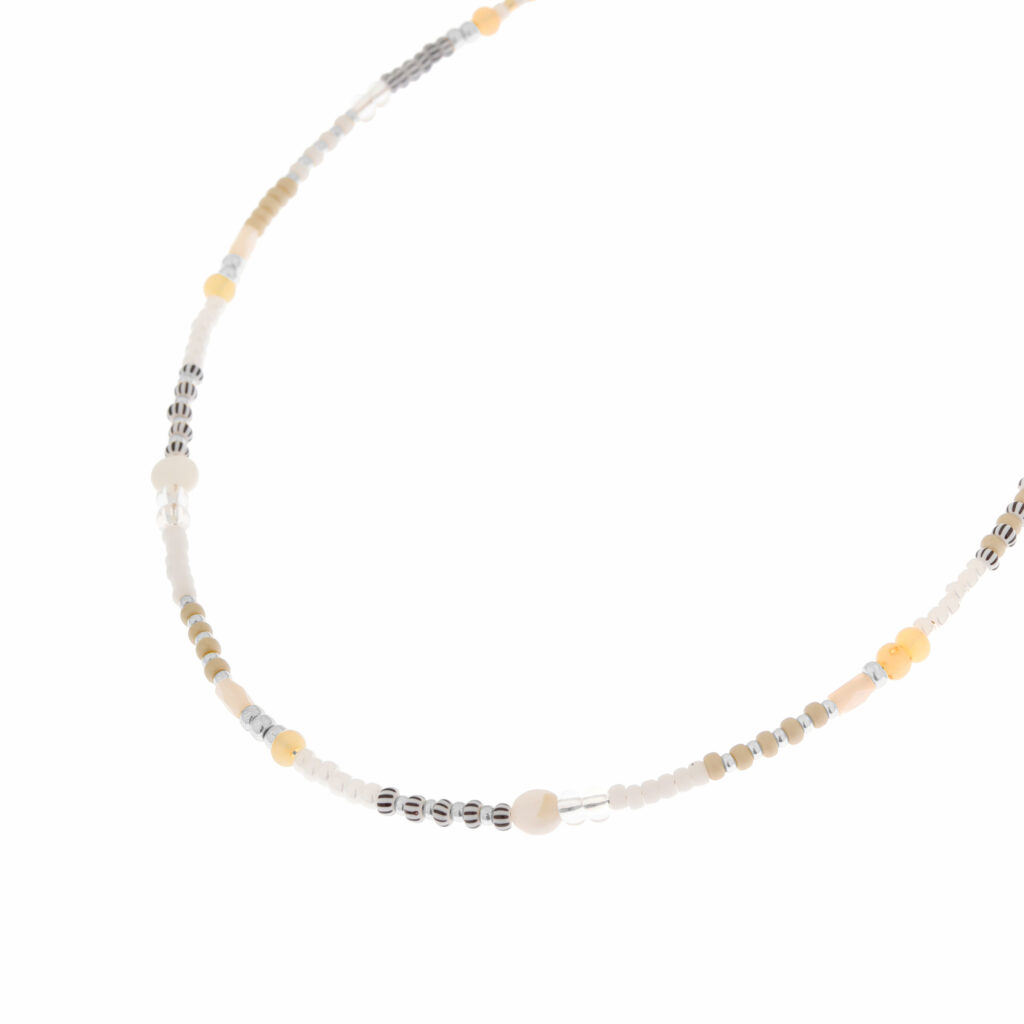Sand sparkle necklace silver